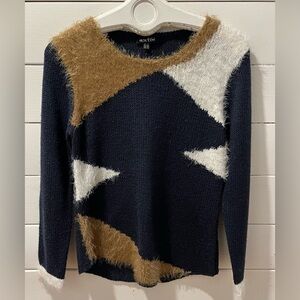 💙Colorblock Knit Sweater – Marble – Size M (CA 12 / US M)💙